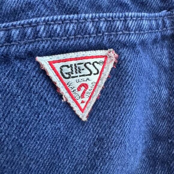 VTG Guess George Marciano Jeans Womens 31 Blue Dark Wash Button Fly High Rise - Picture 8 of 14